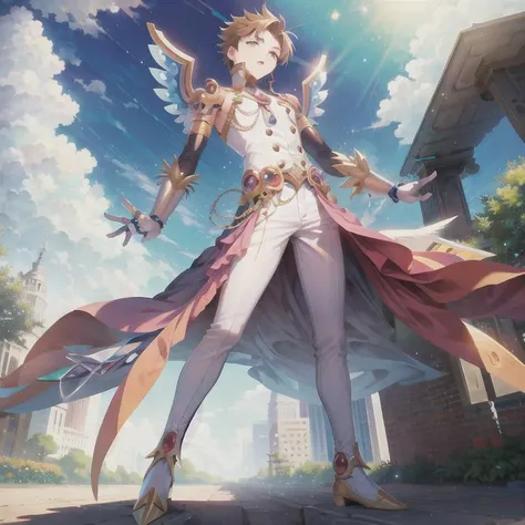 masterpiece, best quality, 1male, male, guy,
((Gracenovamon:2, Digimon)), full body, crystal energy,
<lora:ShadowverseMono_10:1>
<lora:Body_GlassHair_V1:0.2>