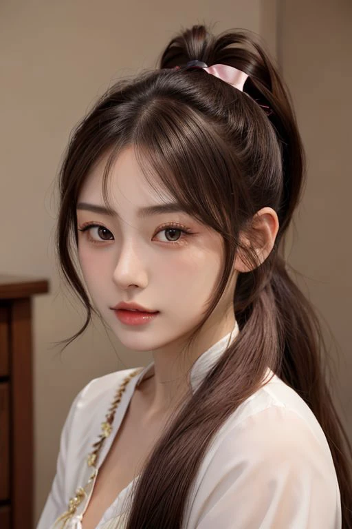 beautiful, solo, best quality, High detailed,
1girl, beautiful face, himejima_akeno, ponytail, long hair, ribbon