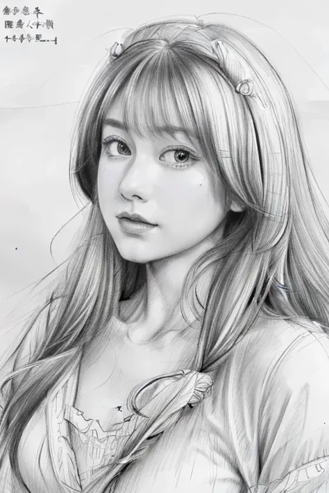 beautiful, solo, best quality, High detailed,Masterpiece, high quality, 
1girl, sketch, drawing, pencil speed drawing works, ((user manual, sketch:1.5)),