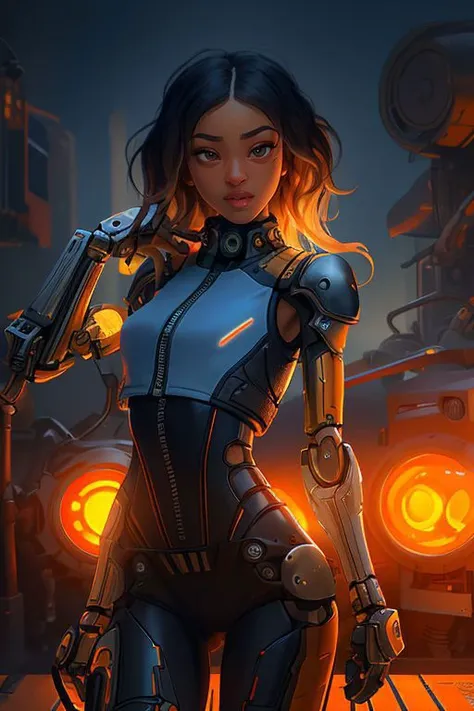 DEN_amira_fernandes,
woman with a (robot arm:1.2) and (mechanical limbs:1.2) wearing sunglasses, human body, (android:1.2), (robot arm:1.2), machinery, (cyberpunk:1.2), punk,
bokeh, f1.4, 40mm, photorealistic, raw, 8k, textured skin, skin pores, intricate details <lora:epi_noiseoffset2:1>, epiCRealism <lora:ClothingAdjuster3:-1>