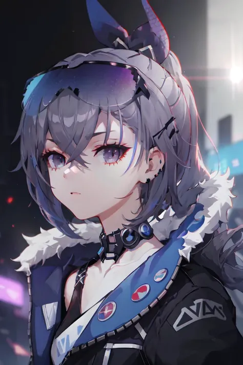 {{Masterpiece, Best Quality, Extremely Detailed CG, Unity 8k Wallpaper, Depth-Of-Field, Cinematic Lighting, Lens Flare}}
1girl, official, looking at viewer, portrait, 
cyberpunk(city), <lora:StarRail_SilverWolf_AP_v1:1>