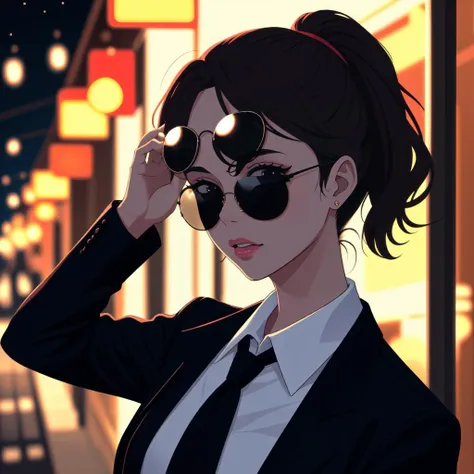 I wear my sunglasses at night, so I can, so I can, forget my name while you collect your claim
AND I wear my sunglasses at night, so I can, so I can, see the light that's right before my eyes 
<lora:PAseer-SD15-LCM Quick:1>