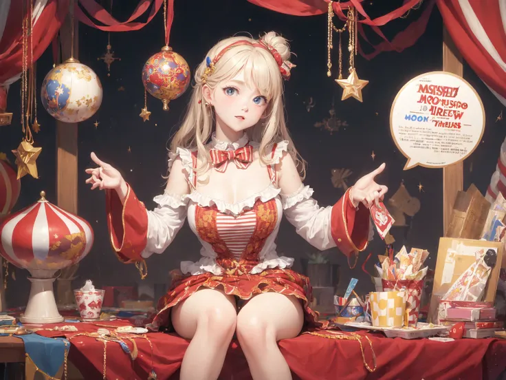 masterpiece, best quality, the circus is coming to town