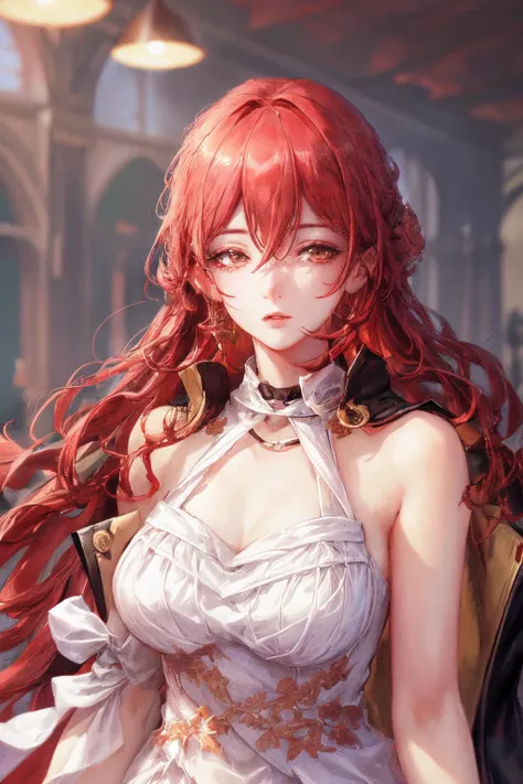 (( 1girl, scarlet hair, himeko , white dress, <lora:StarRail_Himeko_AP_v1:0.9> , <lora:add_detail:1>
//
)), CGI, ((high quality:1.2, masterpiece:1.2)), absurdres, high resolution, (8k resolution), 8k, 8kres, 8k res, high details, detailed and intricate, intricate details, high intricate details, absurd amount of details, super resolution, ultra hd, megapixel, ((upper body:1.2)), portrait,