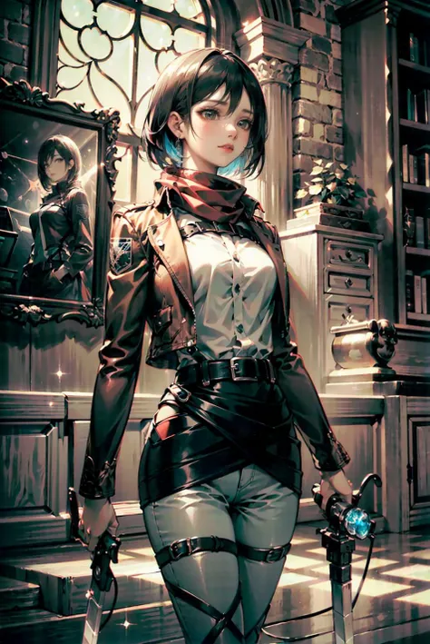 <(best quality, extremery best quality, masterpiece:1.4), (realistic, intricate details:1.4), (photorealistic:1.4), (extremely intricate:1.4), highres, ultra highres, ultra-detailed, absurdres, incredibly absurdres, extremely detailed, high quality, high resolution, hyperrealistic, ultra-realistic, hyper-detailed, top quality, best, fine detail, massive detail, Highly detailed, extreme detailed, highest detailed, high-res, absolutely resolution, reflection, (refraction:1.4), (hyperrealism:1.4)>, BREAK, 1girl, solo, looking at viewer, (young cute beautiful 18-year-old girl:1.4), 3d face, beautiful girl, Beautiful face, pretty, girlface, kpop idol,  supermodel, stunning innocent symmetry face, perfect body, medium breast, slim waist, slim legs, (high detailed skin:1.4), glowing eyes, goddess, natural skin texture, shiny skin, White skin, Beautiful detailed face, detailed face, real skin texture, cute delicate face, finely detailed face, golden ratio, golden ratio face, expressive eyes, perfect face, perfect skin, flawless face, clear face, shiny hair, pale skin, Proper body proportion, perfect anatomy, realistic skin texture, luscious lips, glossy lips, natural makeup, beautiful bright pupils, slender figure, intricate eyes, detailed pupils, detailed face and eyes, longeyelashes, blush, good hand, perfect hands, pretty face, beautiful female bodies, finely detailed skin, oily shiny skin, BREAK, (((((Attack on Titan, (brown jacket, emblem, white shirt, white pants:1.5), (hmmikasa, short hair, black eyes, scarf, belt, thigh strap, red scarf, long sleeves:1.4), (holding weapon, sword, dual wielding, three-dimensional maneuver gear, fighting stance, sky:1.4), (battle, adventurous look:1.3), (blush, fantasy, scenery, plants, open mouth:1.2),  (highly detailed worn metal texture:1.2), (floating colorful sparkles, light is shining, dust is drifting, floating catkins, fog, wind:1.2), (rust, dirt, dust, scratches, abrasions on the metal texture:1.2), (fly:1.4), (Luminescent Particles:1.3), (Old City of Dubrovnik, Avila, Historic Fortified City of Carcassonne, Noerdlingen,Ancient castle, Romanesque architectural style, Gothic architectural style, Renaissance architectural style, Baroque architectural style, Half-timbered house, Medieval castles, Romanesque forts, Gothic walls, Tudor style architecture, British style architecture, medieval village setting:1.3), (50m high city wall:1.5), (city surrounded by walls, ember, battlefield, grey mist, smoke, explosion, apocalyptic, destroyed city background, buildings on fire:1.4), (fullbody:1.2), (eye focus, face focus, character focus, close-up face:1.2), (dutch angle, cowboy shot:1.3), (hand of Guido Daniele:1.4), flat bangs, colorful refraction)))), BREAK, <watercolor, available light, detailed light,  volumetric fog,  beautiful lighting,  Rembrandt lighting,  Cinematic, pixel art,  game art,  key visual,  surreal,   PBR Texturing,   Anisotropic Filtering, Maximum Clarity And Sharpness, Albedo And Specular Maps, Multi-Layered Textures, Surface Shading, Sub-Pixel Convolution,  Sub-Pixel Convolution,  Accurate Simulation Of Light-Material Interaction, blurry foreground, broad light, volumetric light effect, matte painting, perfectly defined features, volumetric lighting, Tone Mapping, Lumen Reflections, Global illumination, Ray Tracing, Screen Space Global Illumination, Accent Lighting, 32k, Natural Lighting, volumetric, cinematic masterpiece, Rule of thirds, high dynamic range, Multi-exposure HDR capture, cinematic render, game cg cinematic, atmospheric perspective, movie scene, epic dynamic frame, motion blur, ((cinematic look, Film look)), rim light, 4k textures, adobe lightroom, photolab, insane details, hyperdetailed, exposure blend, professional color grading, professional color correction, aerial perspective, particles and dust in beams of light, cinematic scene, dynamic lighting, sharp details, lomography, soft focus, light leaks, bold hues, atmospheric depth, (explosive light and shadow:1.2), aesthetics, intricate designs, ultra realistic digital art, (zentangle, mandala, tangle, entangle), (fractal art), elegant, vivid colours, floating particles, particles, dramatic, epic, (ink drawing, oil painting detailed), (dramatic lighting:1.2), RAW, huge filesize, extremery detailed CG, Photo, 8k uhd, cinematic atmosphere, trending on artstation, award-winning glamour photograph, highly detailed photo, official art, beautiful and aesthetic, unity 8k wallpaper, beautiful, highly detailed CG illustration, best illustration, intricate, Amazing, emotional, analog, painting, digital painting, concept art, Oil Painting, illustration, Classical art, Renaissance, Romanticism, Neoclassicism, Color Palette, depth and contrast, Vibrant colors, saturated, rich saturation, color harmony, vivid palette, concept-art, design style, detail character, concept render, colorful, analog photography, dreamy atmosphere, specular highlights, atmospheric lighting, (dynamic angle, dynamic pose :1.3), (shiny, clothes reflecting light, lens flare, bloom effect, light particle, lens glare:1.3), realistic lighting, cinematic light, (cinematic lighting), light in the face, soft lighting, saturated colors, detailed background, sharp focus, 8k high definition, perspective, Master Composition, roughness, post-processing, soft shadows, realistic shadows, ambient occlusion, ray-tracing, subsurface scattering, photon mapping, physically-based rendering, octane rendering, unreal engine 5, ue5 rendering, Adobe After FX, dslr, RTX, Best character details, radiosity, sharp, antialiased, RAW photo, HDR, 8k, 4k, (((Photographed by Roger Deakins, using a RED Monstro 8K VV camera and a series of high-end lenses))), ((Hasselblad photography)), (film grain:1.4), Kodak portra 400, ((Fujifilm X-T5)), professional photograph, depth of field, caustics, Broad lighting, diffuse lighting, rim lighting, two tone lighting, textile details, visible pores, high resolution scan, professionally color graded, photographic reality, automatic white balance, best lighting, detailed shadow, high contrast, strong light and shadow>, (PureErosFace_V1:0.4), (ulzzang-6500:0.6), <lora:epiNoiseoffset_v3:0.05>, <lora:FilmVelvia2:0.05>, <lora:add_detail:0.2>,  <lora:mikasa_ackerman_v1:0.7>