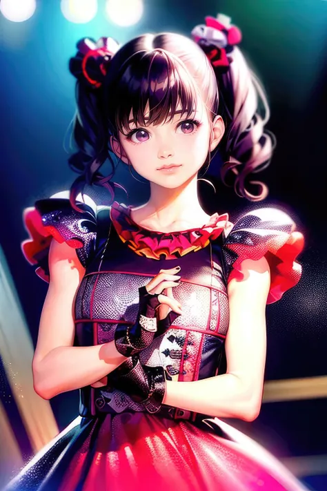 masterpiece,beautiful,extremely detailed,(ultra high res),(8k UHD best quality), (realistic, photo-realistic:1.37), depth_of,field, blurry_background, photo_inset,Dramatic lighting,reference_inset,photo_background,photorealistic,looking_at_viewer,1girl,(((anime style))),detailed skin,shiny skin,(((Aadult woman)),(((upper body))),yui<lora:YUIMETAL:1>