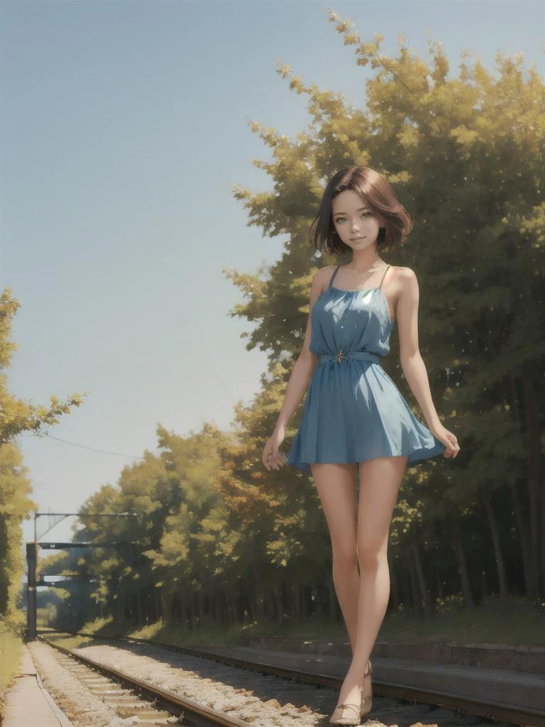 1girl,solo,Tallia F,masterpiece,best quality,ultra-detailed,dreamscape,dreamscape surreal,ethereal,dreamy,fantasy,highly detailed,surreal,mysterious,looking at viewer,facing viewer,full body,kind_smile,in summer,flying,railway,miko,
<lora:Tallia F 触å Tallia F:1>,