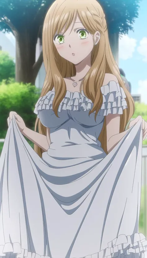 <lora:AkaneKinoshitaV1.1:0.8> Akane Kinoshita, ((show breasts)), cute, ((lifted by self)), self exposure, nipples,, 8k, masterpiece, absurdres, anime,