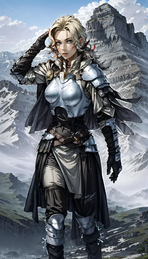 (cowboy shot), sfw, (masterpiece), (best quality:1.0), (ultra highres:1.0), detailed eyes
BREAK
<lora:CathFE16-000004:1> CathFE16, looking at viewer, dynamic pose,
capelet, pauldron, breastplate, waist-cape, belt, boots, knee pads, pants
<lora:ff14 mogi yuusuke:0.7>
<lora:more_details:0.5>
BREAK
(mountain, gorgeous view)