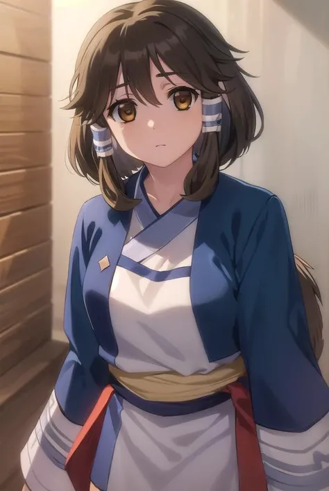utawarerumonoaruruu, <lora:utawarerumono aruruu s2-lora-nochekaiser:1>,
aruruu, black hair, animal ears, (brown eyes:1.5), dog ears,
BREAK tail, ainu clothes, long sleeves,
BREAK outdoors,
BREAK looking at viewer, (cowboy shot:1.5),
BREAK <lyco:GoodHands-beta2:1>, (masterpiece:1.2), best quality, high resolution, unity 8k wallpaper, (illustration:0.8), (beautiful detailed eyes:1.6), extremely detailed face, perfect lighting, extremely detailed CG, (perfect hands, perfect anatomy),