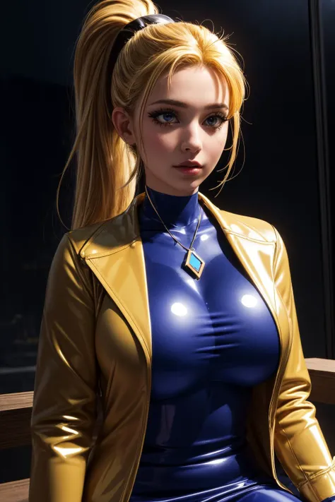 (ultra realistic,32k,RAW photo:1.1),(high detailed skin:1.1), 8k uhd, dslr, high quality, film grain, (makeup, mascara:1.1), lips,(thick\lips\),
(shiny glossy translucent clothing:1.1), <lora:krile ff5:0.7>krile ff5,blonde hair, ponytail hair, (blue eyes:0.8),jacket,blue dress,, <lora:add_detail:0.99>, huge breast, (upper body:1.1),
(looking at viewer, sitting from below:1.1),,
(busty:1.1) , (chubby:0.1),(radiant:1.1),<lora:LowRA:0.4>, dark theme, neural network research center, mimicking human brain, deep learning algorithms, artificial intelligence breakthroughs