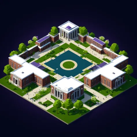 isty01 style. isometric <lora:isometric_isty01_style:1>
realistic
College campus and spring bloom, Violet background,
detailed, professional,  slick, 3d, unreal engine, render, ray tracing,
high quality, masterpiece, highres,