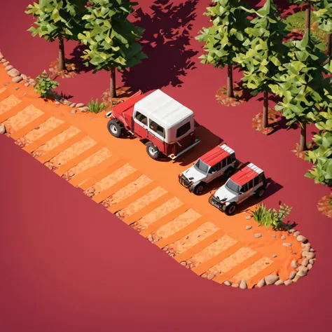 isty03 style. isometric <lora:isometric_isty03_style:1>
real life
Forest hiking trail and nature sounds, Maroon background,
detailed, professional, slick, 3d, unreal engine, render, ray tracing,
high quality, masterpiece, highres,