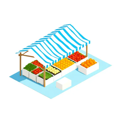 isty02 style. isometric <lora:isometric_isty02_style:1>
realistic
Local farmer's market and fresh produce, Indigo background,
detailed, professional,  slick, 3d, unreal engine, render, ray tracing,
high quality, masterpiece, highres,