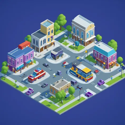 isty01 style. isometric <lora:isometric_isty01_style:1>
illustration
Small town main street and parade, Purple background,
detailed, professional,  slick, 3d, unreal engine, render, ray tracing,
high quality, masterpiece, highres,