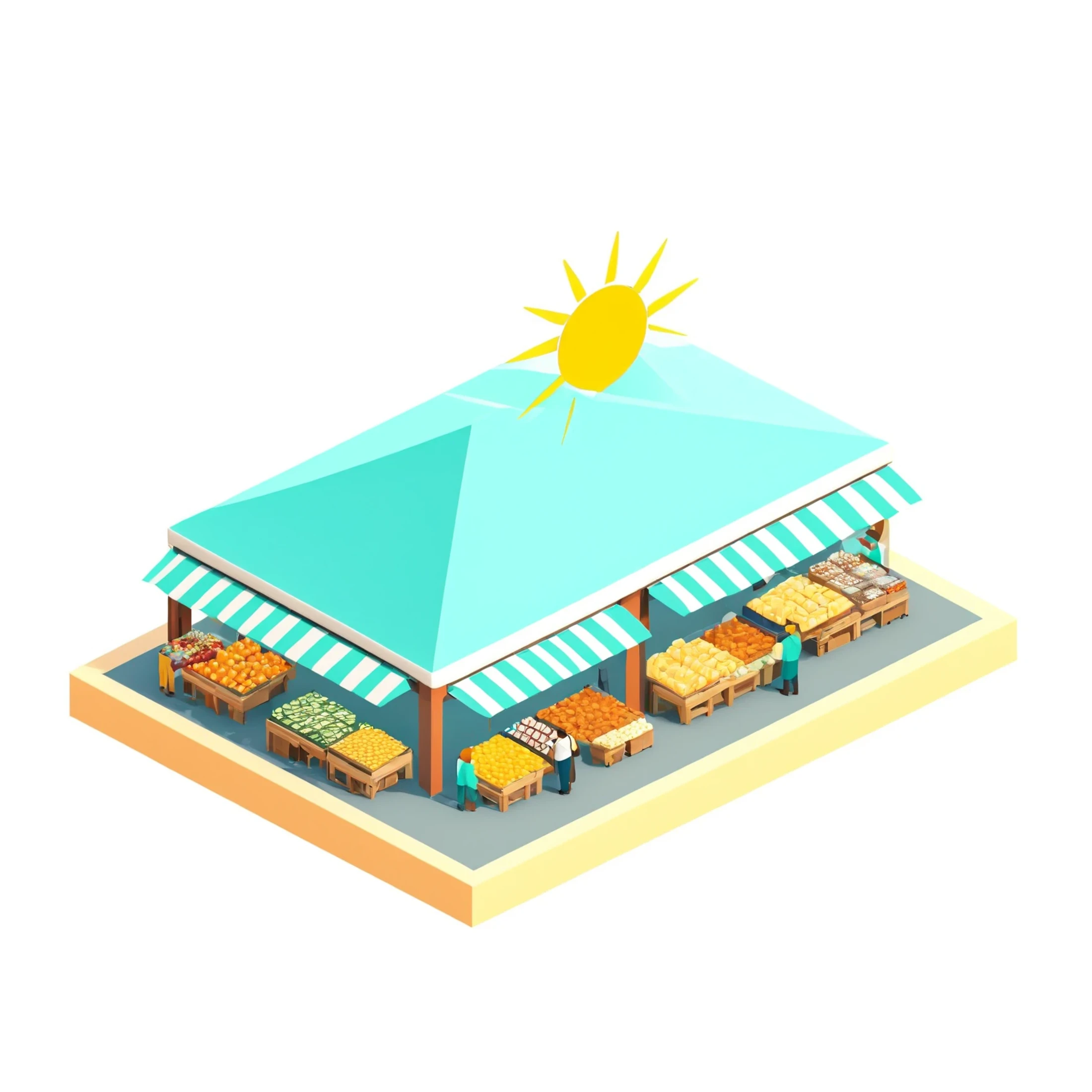 isty02 style. isometric <lora:isometric_isty02_style:1>
illustration
Sunset at a bustling marketplace, Teal background,
detailed, professional, slick, 3d, unreal engine, render, ray tracing,
high quality, masterpiece, highres,
