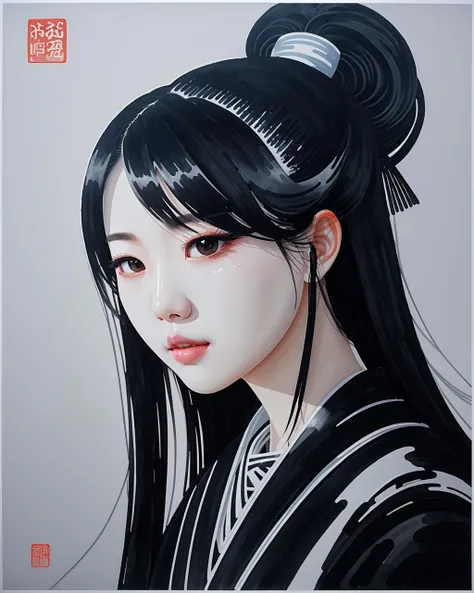 best quality,masterpiece,highly detailed,ultra-detailed, <lora:neg4all_bdsqlsz_V3.5:-1> <lora:WhitePaper_last:2> <lora:ChineseInkPainting_last:1> Chinese Ink Painting