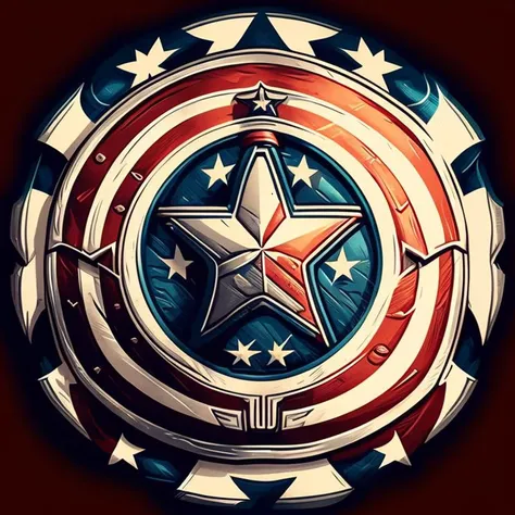 0xaisticker, captain america, shield