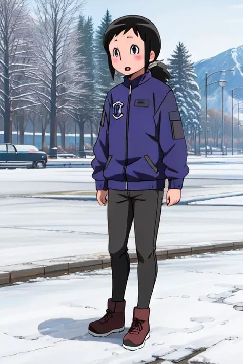 <lyco:GoodHands-beta2:1.0> (official style, style parody) <lora:amakasu hisone trigger -hisone to maso-tan-:1>amakasu hisone (different seasons with fitting outfits)