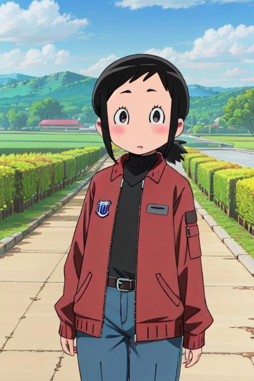 <lyco:GoodHands-beta2:1.0> (official style, style parody) <lora:amakasu hisone trigger -hisone to maso-tan-:1>amakasu hisone (different seasons with fitting outfits)