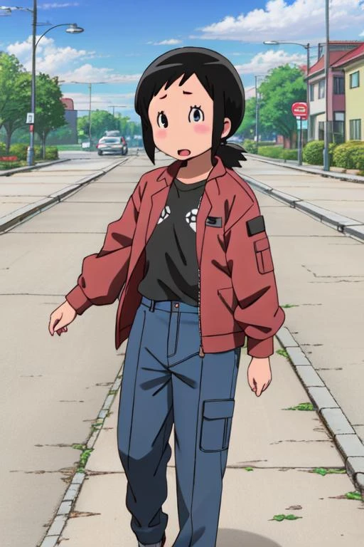 <lyco:GoodHands-beta2:1.0> (official style, style parody) <lora:amakasu hisone trigger -hisone to maso-tan-:1>amakasu hisone (different seasons with fitting outfits)