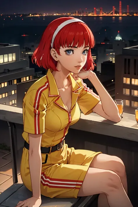 ((ultra detailed, masterpiece, best quality))
<lora:CErica:0.8>
CErica, 1girl, solo, short hair, Overlooking the city from a rooftop bar at night, chic outfit, sitting