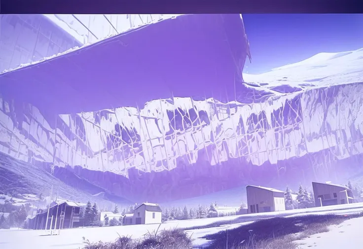 ((((ultra illustrated style,landscape,outdoor,no humans:1.0)))),best quality,best animated,masterpiece,monochrome, white background, looking at viewer, simple background,purple theme  <lora:monochrome:1>