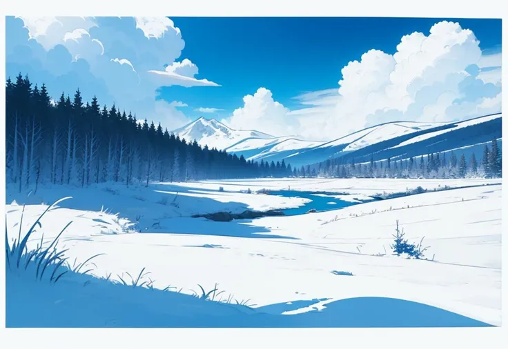 ((((ultra illustrated style,landscape,outdoor,no humans:1.0)))),best quality,best animated,masterpiece,monochrome, white background, looking at viewer, simple background, blue theme,full body,standing, <lora:monochrome:0.7>