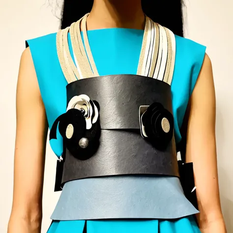 tprc, toilete paper roll Belt Loops,,Layered Look,Front Pockets,,Statement Necklace,,Sandblasted Wash, , <lora:Toilet_Paper_Roll_Craft_SDXL:0.8>