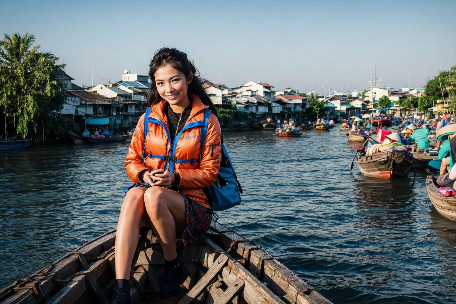 TQ - Cai Rang Floating Market | Chợ nổi Cái Răng | Background LoRA