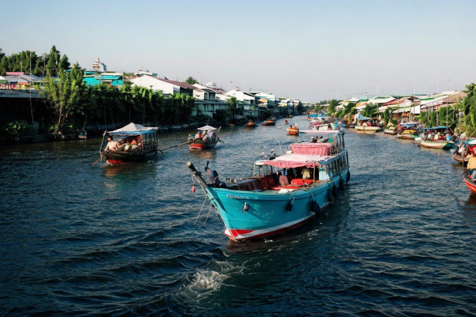 TQ - Cai Rang Floating Market | Chợ nổi Cái Răng | Background LoRA