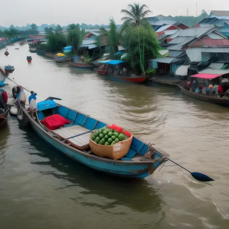 river, chonoi, boat, crowd, vietnam countryside, on boat, market, daily light (masterpiece,best quality:1.5), <lora:chonoi:0.6>, flycam view, ultra realistic,32k,RAW photo,(high detailed skin:1.2), 8k uhd, dslr, soft lighting, high quality, film grain