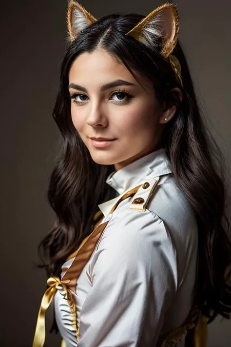 cat costume , valley , day <lora:Monica1873Barbaro:1> masterpiece, best quality, detailed face, 1girl, solo, a woman, m1873b,