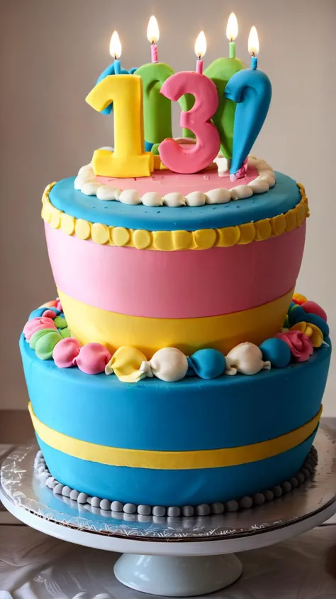 <lora:CakeStyleXL:1> CakeStyle decorative bowl, custom cake, birthday cake,