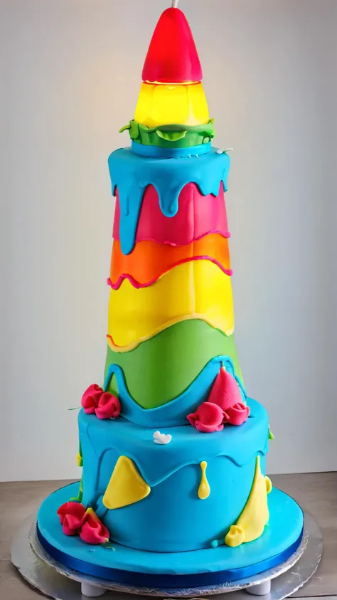 <lora:CakeStyleXL:1> CakeStyle lava lamp, custom cake, birthday cake,