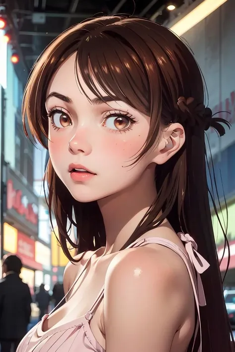 (masterpiece, best quality), 1girl, beautiful face,  <lora:mizuhara_chizuru:1> mizuhara chizuru, brown eyes, brown hair, long hair,
