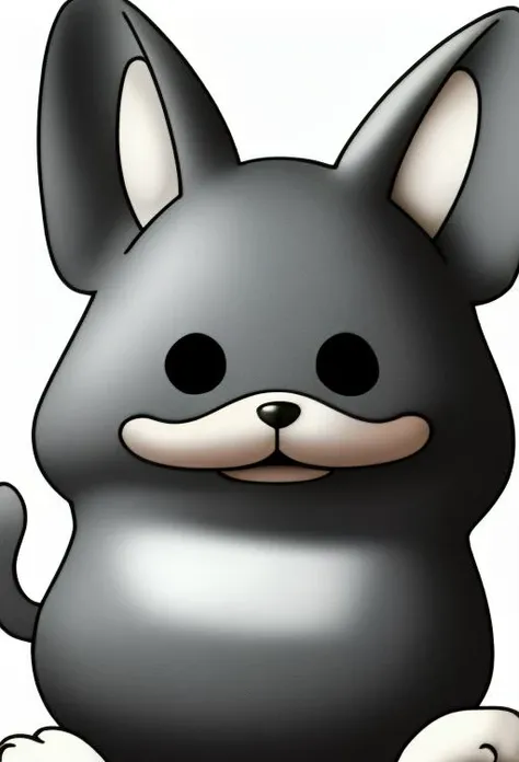 dquest, dog, white background, ((best quality, highly detailed)), <lora:Dragon Quest Monsters v3:1>
