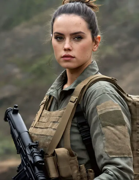 a (full height:1.3) digital painting of (ohwx woman:1.1) as a female special ops solider, ohwx, Medium length hair, styled into big, voluminous waves., cinematic lighting, epic, inspiring, hdr, <lora:daisy_lora_sdxl_v1:1>