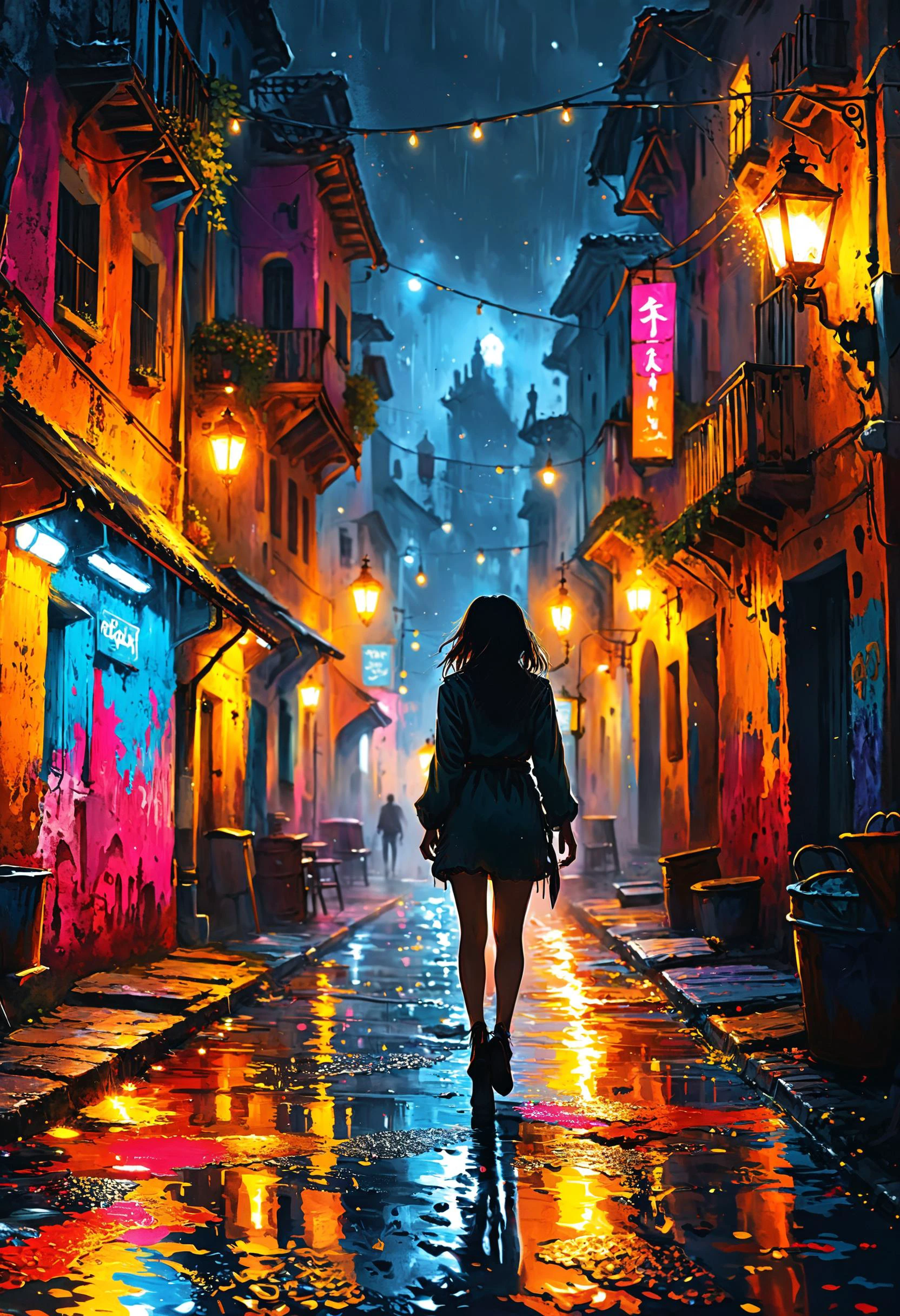 I walk this city strictly witching hours
Feeling dangerous, feeling like I gave you power, <lora:xl_more_art-full_v1:0.4>, <lora:MJ52:0.4>, Incandescent Lighting, <lora:MJ52:0.7>, <lora:gorgoeus_splash_of_vibrant_paint:0.7> Gorgeous splash of vibrant paint