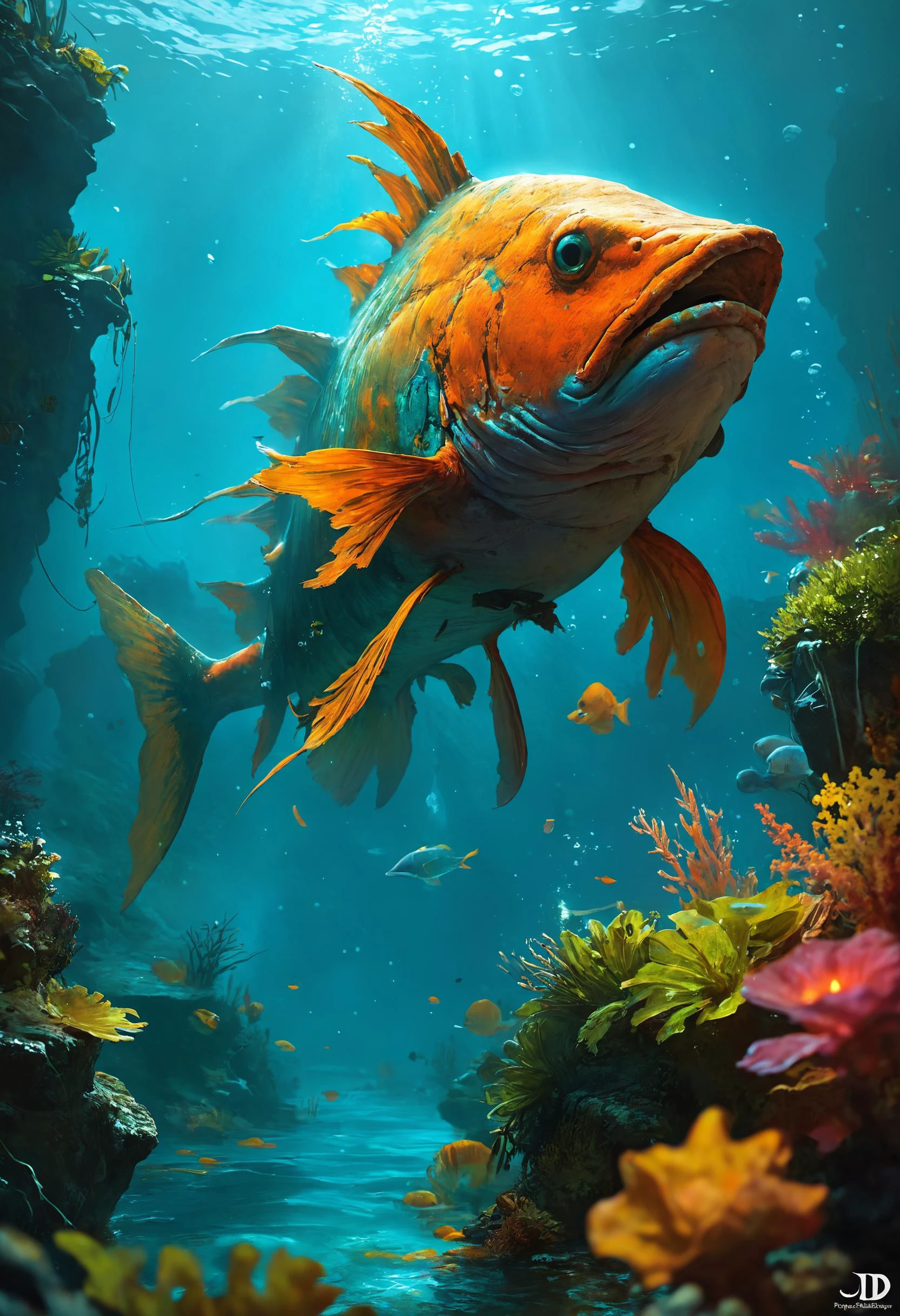 Only a particularly menacing Angle perpendicular to everything,,, Underwater Lighting, Gorgeous splash of vibrant paint layers, (((underwater lights)))) D&D, fantasy concept art by senior environment artist, featured on artstation, cgsociety, artstation hq, polycount <lora:envy_rough_oil:0.7> <lora:MJ52:0.8> <lora:gorgoeus_splash_of_vibrant_paint:0.7>