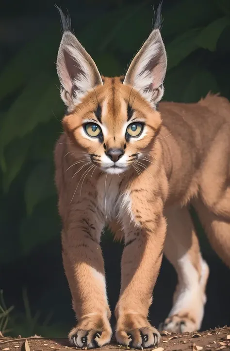 masterpiece, best quality,hdr,8k,1girl,furry female,outdoors,aircraft engine
caracal,caracalcat,ningmao,kitten,adorablelooking at viewer,
<lora:Caracal:0.7> <hypernet:furry_kemono:0.5> <lora:Possum2:0.3> <lora:90sv1:0.3>