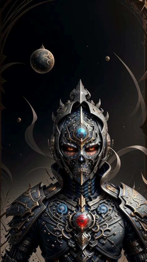 (fractalized, fractal_environment:1.3), 4K, uhd, style fantasy, master piece, detailed, grim, medieval, realistic, ultra detailed armor ,
blood knight, cosmic armor made of black iron, tall, dynamic action pose,
<lora:fractalized:0.6>