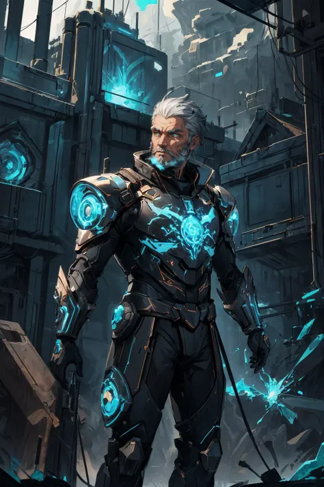 maximum details, cinematic, abstract art, stylized, deep shadow, <lora:add_detail:0.5>, <lora:epi_noiseoffset2:0.5>,
(1man, old ukrainian male:1.2), wise, green eyes, white hair, thick beard,
solo, half shot, looking away, detailed background, detailed face, (<lora:PunkBundleAI:0.4>, valvepunkai, retro-futuristic theme:1.1), intense expression, dynamic pose, glass-cyborg, (made of glass:1.1), glass construct, titan, glass armor, dirty glass, mechanical, power source, magical symbols, floating particles, steam, wind, workshop in background, cinematic atmosphere,
<lora:fractalized:0.2>, fractal_environment,