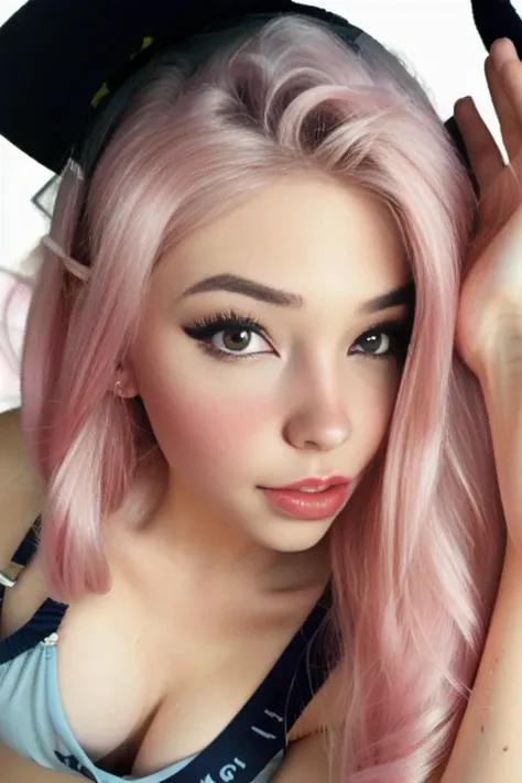 (masterpiece, golden ratio:1.2), photorealistic, ultrarealistic drawing, (4K), amateur photo of a beautiful 18 year old (18yo <lora:belleDelphine_shurikv4:0.9>:1.35) showing off her body, (desperate masturbation, cute cubmissive girl:1.25), pale skin, kawaii, (slightly larger face, small nose, delicate soft lips, very large beautiful expressive eyes:1.25), (creative colorful make-up, pastel eye-shade, mascara:0.85), (shy, embarrassed, blushing, nose blush:1.3) (small breasts, petite body frame, short skinny girl, big butt, thick thighs:1.3), (film grain:0.5), (emo girl, pastel goth, art hoe, short dark hair with multiple colors pale accents:1.3), (cute doll-like face:1.1), (detailed soft skin texture:1.3), (best hands), (liquid-light:0.6), <lora:nijiJellyStyle_v10:0.25>