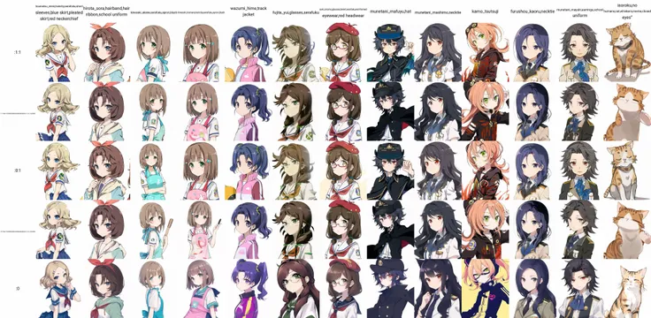 toumatsu_mimi,hairclip,serafuku,short sleeves,blue skirt,pleated skirt,red neckerchief, solo, white background, simple background, looking at viewer,
<lora:GoodHands-vanilla:1>, <lora:kohakuV5_rev2:0.8>, <lora:haifuri-loha-bundle-60000:1:1>, <lora:linneamix_v74:0.3>