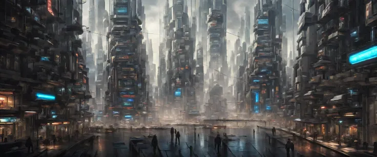 futuristic cyberpunk city