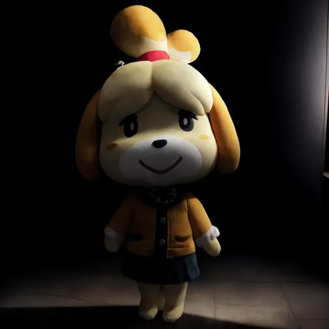masterpiece, best quality, isabelle \(animal crossing\), smile, 1girl, topknot, solo, animal ears, furry, furry female, zombie, night, <lora:shizue_Isabelle:1>, dim lighting, dramatic lighting,  <lora:LowRA:0.6>