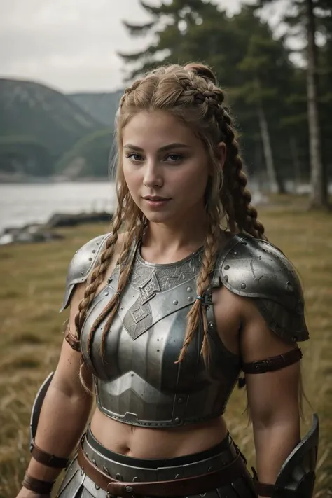 (best quality:1.4), (ultra highres:1.2), (photorealistic:1.4), (8k, RAW photo:1.2), 1girl, female viking, upper body, full viking armor, hair in viking dreads, jasminvoigt, <lora:jasminvoigt:0.3>
