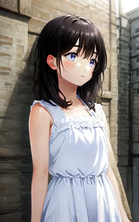 <lora:_redears:1> redears 1girl  Frilled white dress
