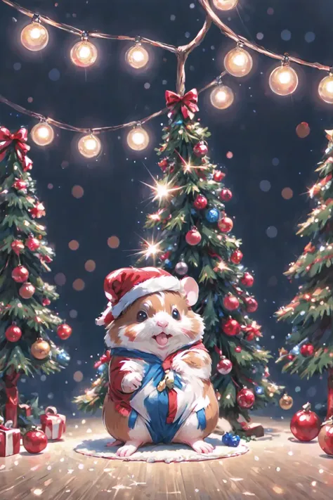 hamster<lora:xmas_hamster:1>